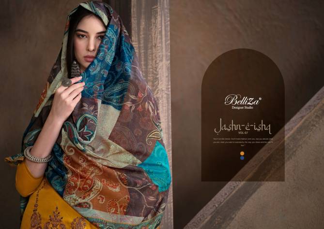 Jashn E Ishq Vol 7 By Belliza Heavy Jam Embroidery Dress Material Wholesale Market In Surat
